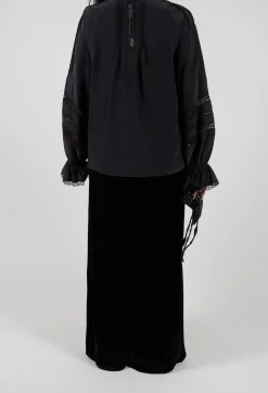 T.ba Co-ords & Suits^Velvet Trousers in Black