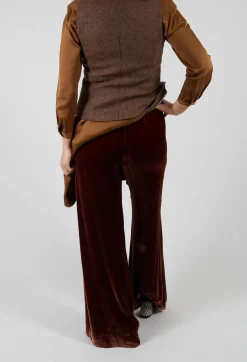 T.ba Co-ords & Suits^Velvet Trousers in Copper