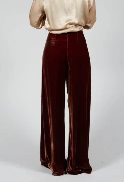 T.ba Co-ords & Suits^Velvet Trousers in Copper