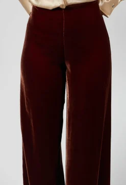 T.ba Co-ords & Suits^Velvet Trousers in Copper
