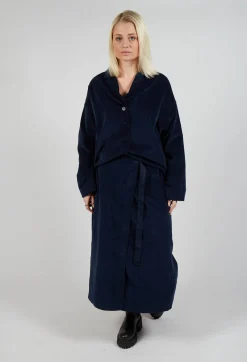 Album Di Famiglia Skirts^Velvet Wrap Skirt in Ink