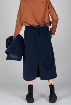 Album Di Famiglia Skirts^Velvet Wrap Skirt in Ink