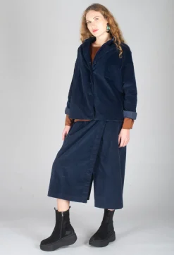 Album Di Famiglia Skirts^Velvet Wrap Skirt in Ink