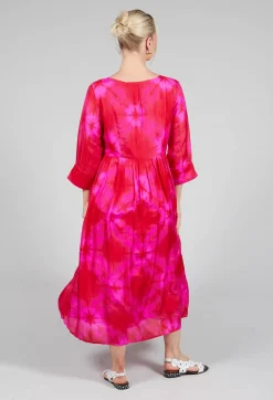 Bianco Levrin Dresses^Venus Dress in Red and Fuschia