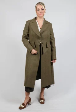 T.ba Coats^Verdi Midi Coat in Tweed