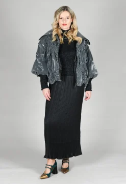 Rene Derhy Dresses^Verlaine Dual Fabric Dress in Noir