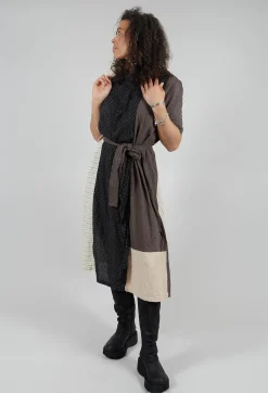 Les Ours Dresses^Veronique Dress in Lin/Cot Mixte