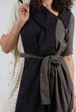 Les Ours Dresses^Veronique Dress in Lin/Cot Mixte