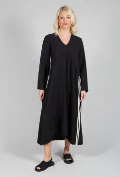 Tadashi Dresses^Vertical Stripe Dress in Black