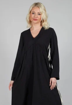 Tadashi Dresses^Vertical Stripe Dress in Black