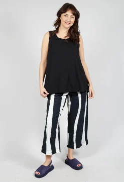 Rundholz Black Label Tops^Vest Top with Drawstring Hem in Black