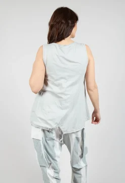 Rundholz Black Label Tops^Vest Top with Drawstring Hem in Grey
