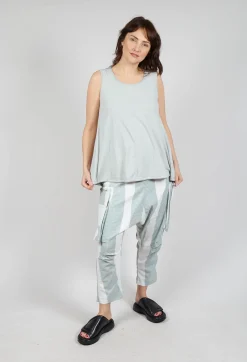Rundholz Black Label Tops^Vest Top with Drawstring Hem in Grey