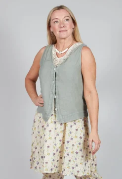Elemente Clemente Tops^Vest Yune in Eucalyptus