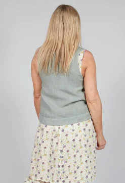 Elemente Clemente Tops^Vest Yune in Eucalyptus