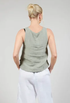 Elemente Clemente Tops^Vest Yune in Eucalyptus