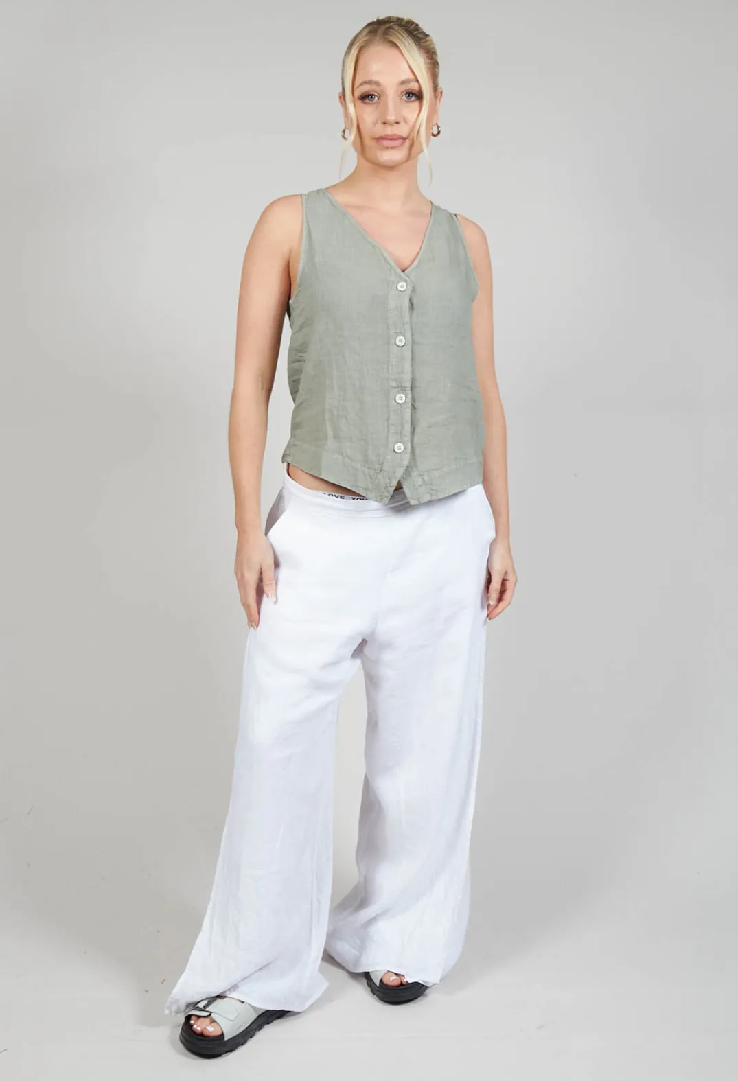 Elemente Clemente Tops^Vest Yune in Eucalyptus