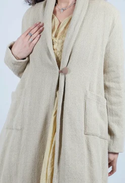 Les Ours Coats^Veste Jeannette Coat in Coton Rustique