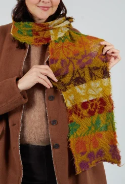 Butapana Scarves^Vibrant Wool Scarf in Mustard