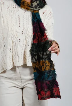 Butapana Scarves^Vibrant Wool Scarf in Prism
