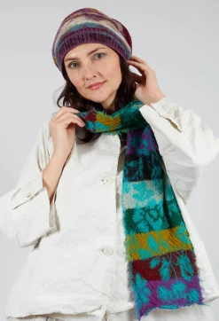 Butapana Scarves^Vibrant Wool Scarf in Turquoise