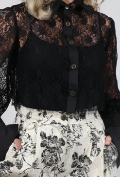 Another Archive Shirts & Blouses^Vintage Lace Crop Shirt