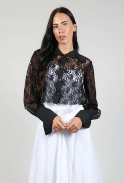 Another Archive Shirts & Blouses^Vintage Lace Crop Shirt