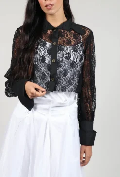 Another Archive Shirts & Blouses^Vintage Lace Crop Shirt