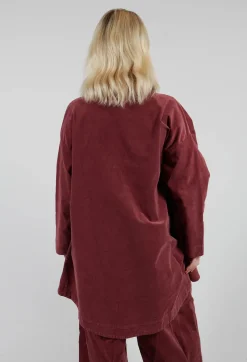 Amici Coats^Vintage Look Coat in Intense Rust