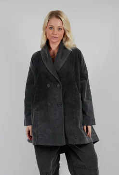 Amici Coats^Vintage Look Coat in Pewter