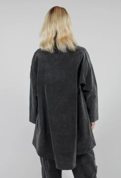 Amici Coats^Vintage Look Coat in Pewter