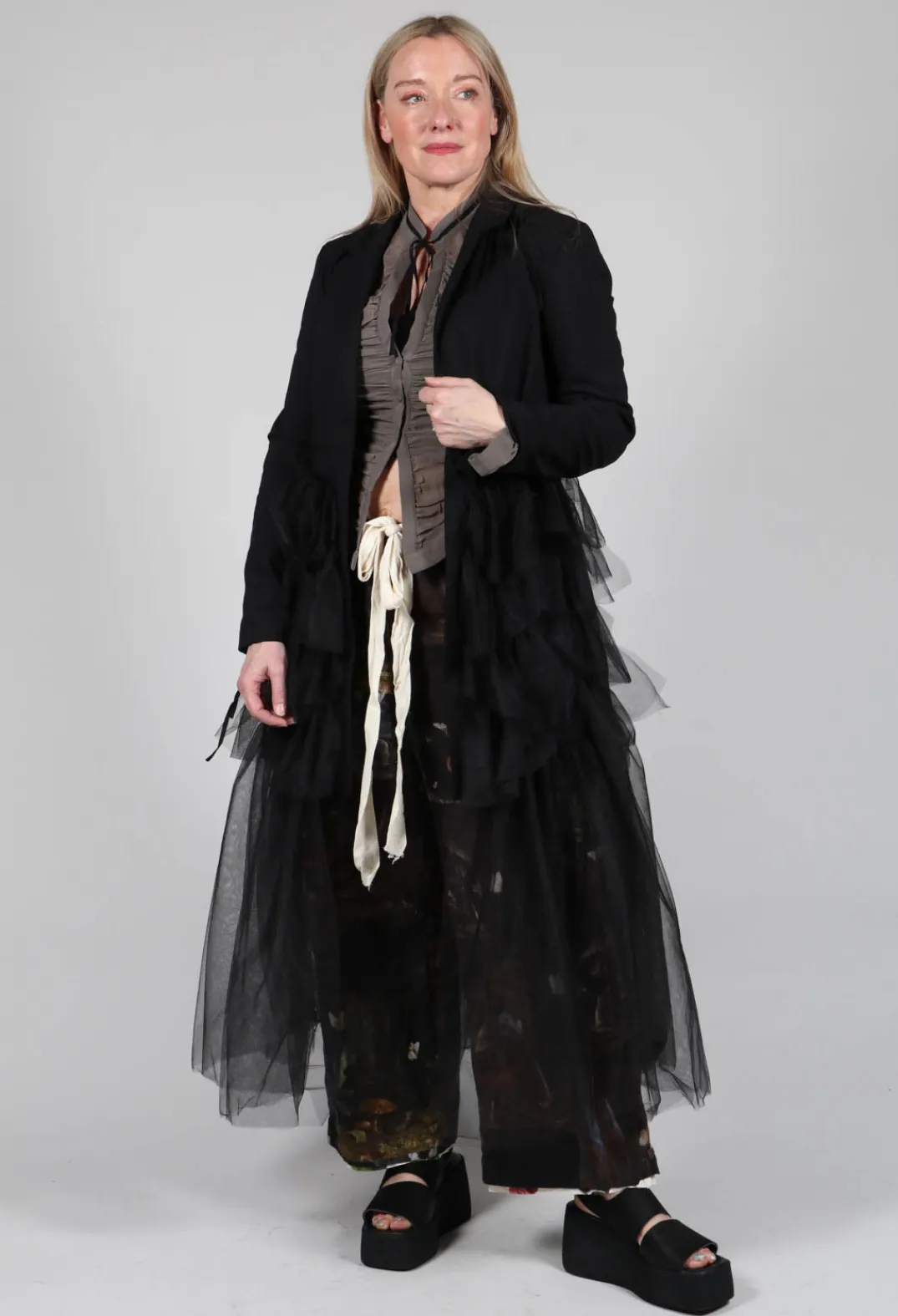 Isabel Benenato Tops^Viscose Bandeau in Black