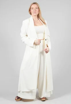 Isabel Benenato Tops^Viscose Bandeau in White