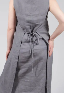 Sarah Pacini Shirts & Blouses^V-Neck Linen Dress in Grey