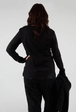 Pal Offner Jumpers^V-Neck Slim Pull Over in Black