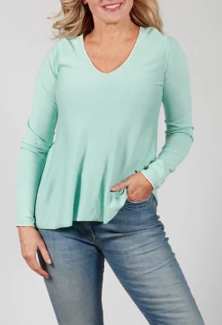 Maliparmi Jumpers^V-neckline Jumper in Verde Acqua-Water