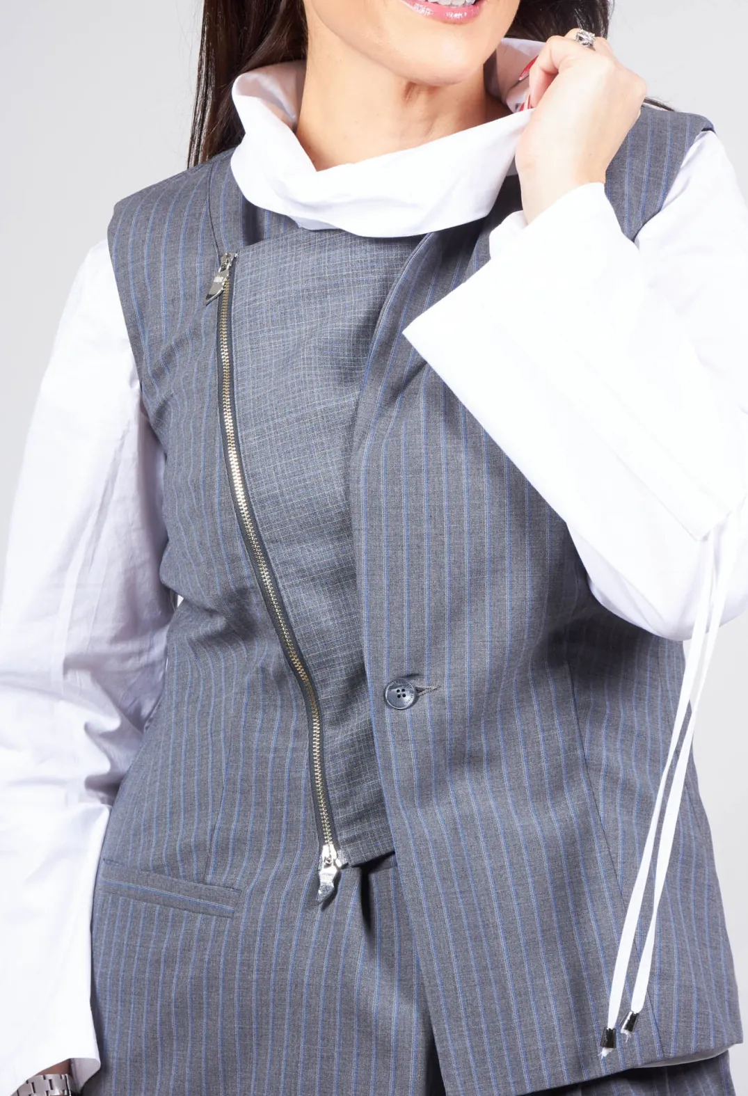 Oblique Creations Jackets|Co-ords & Suits^Waistcoat in Grey