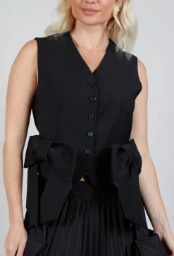 Mei Meij Jackets^Waistcoat with Bows in Nero