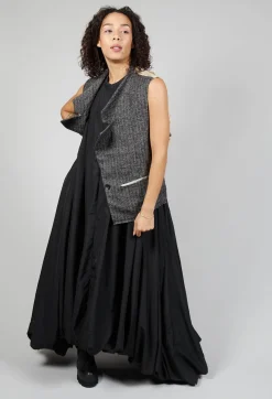 Marc Point Jackets^Waistcoat with Contrasting Back in Grey and Cream