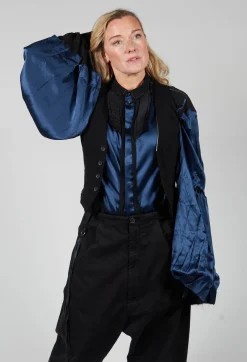 Nostra Santissima Jackets^Waistcoat with Faux Front Pockets in Black