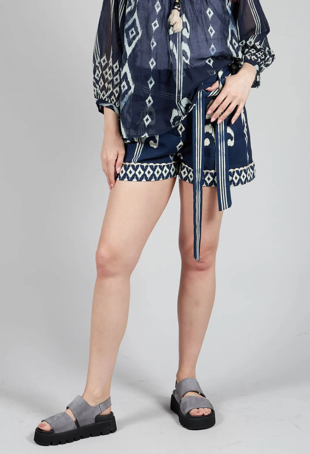 Rene Derhy Shorts^Wanda Shorts in Marine Navy