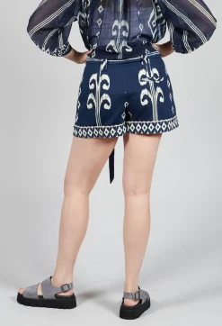 Rene Derhy Shorts^Wanda Shorts in Marine Navy