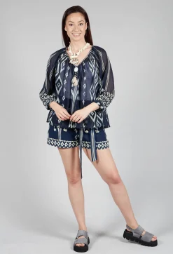 Rene Derhy Shorts^Wanda Shorts in Marine Navy
