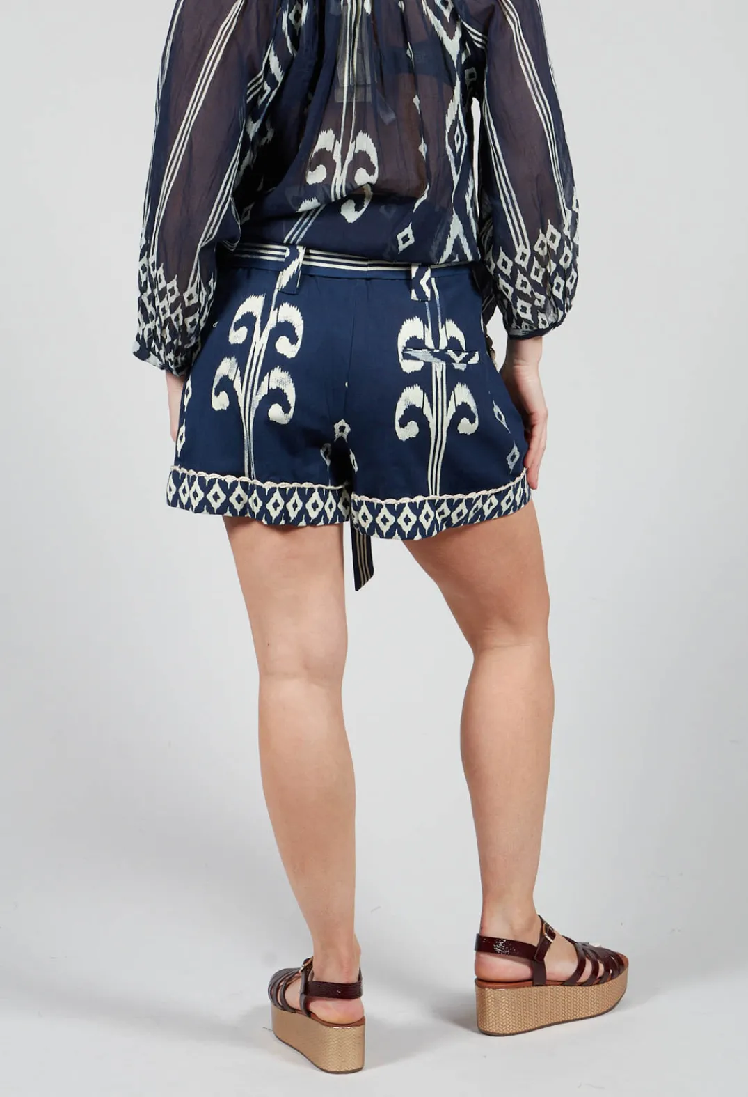 Rene Derhy Shorts^Wanda Shorts in Marine Navy