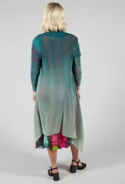 Alquema Coats^Waterfall Front Coat in Royal Ombre