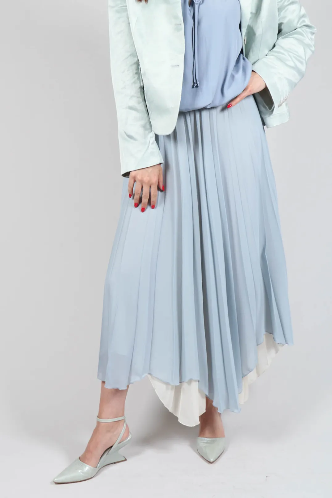 Sfizio Skirts^Waterfall Skirt in Blue Blizard