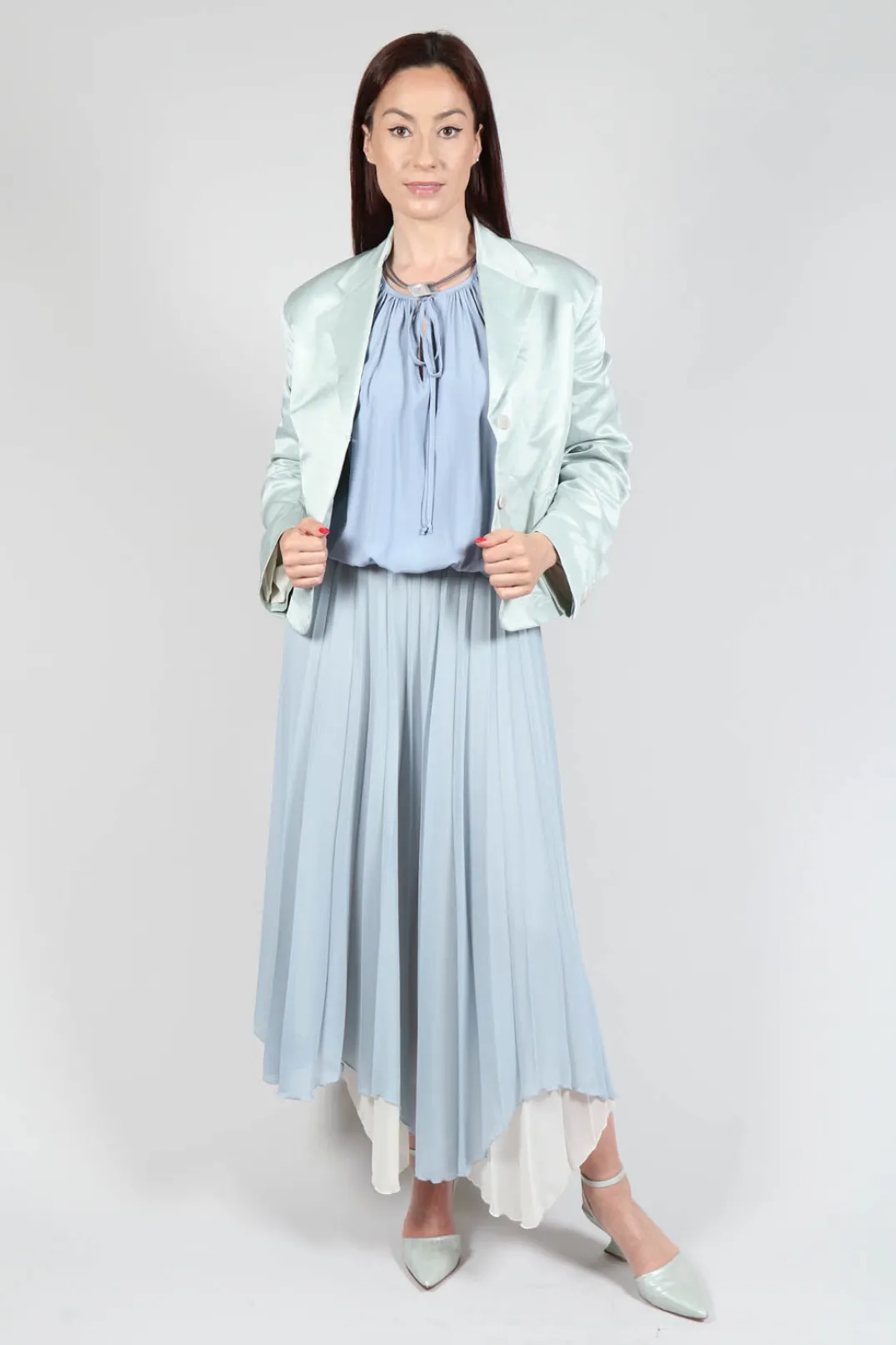 Sfizio Skirts^Waterfall Skirt in Blue Blizard