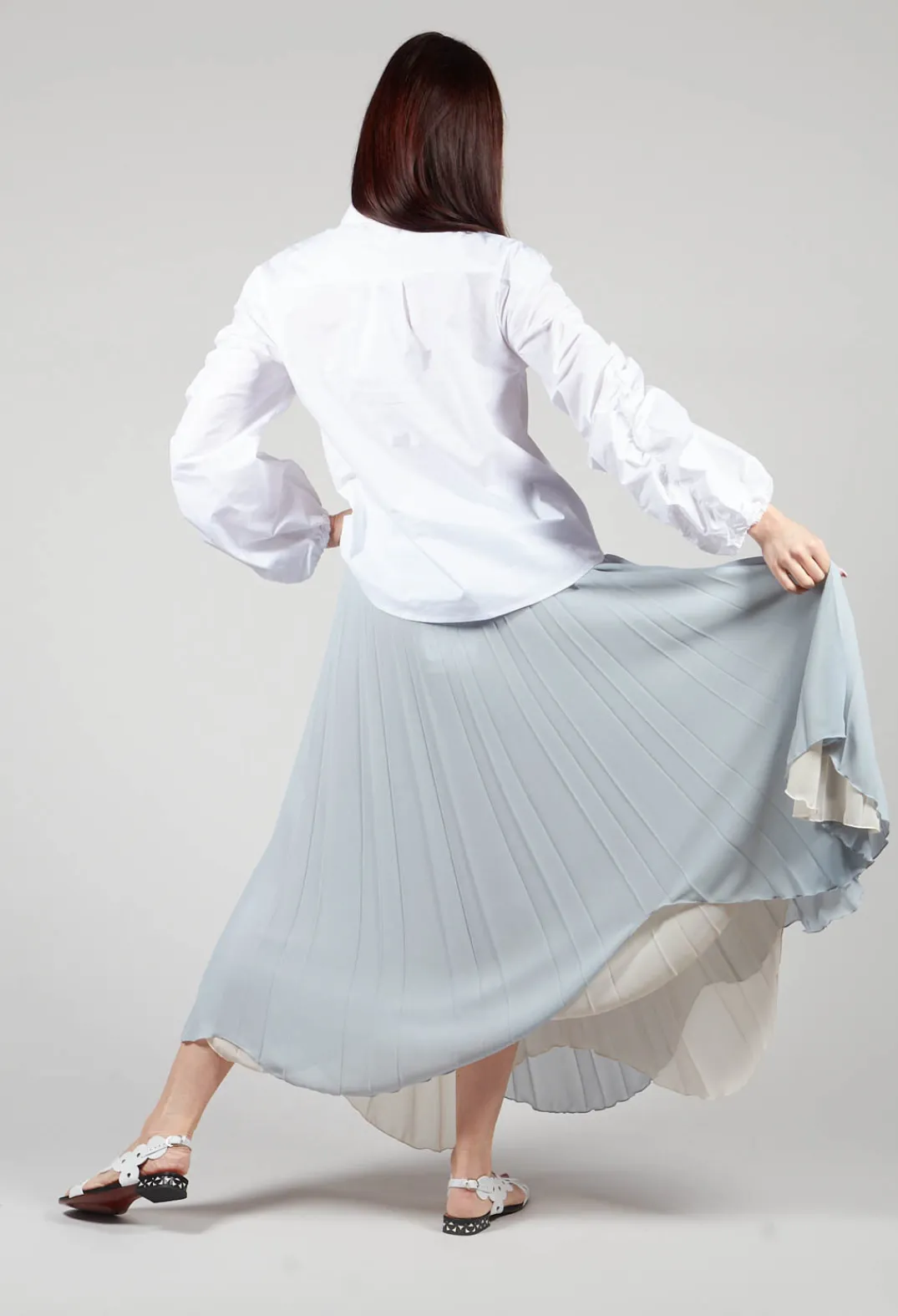 Sfizio Skirts^Waterfall Skirt in Blue Blizard