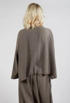 Moyuru Jackets^Waterfall Top in Taupe
