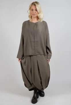 Moyuru Jackets^Waterfall Top in Taupe